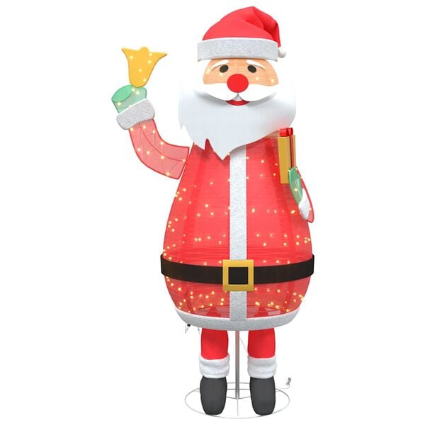 vidaXL Jultomte med 200 LED-lampor Varmvit 100 x 180 cm tyg