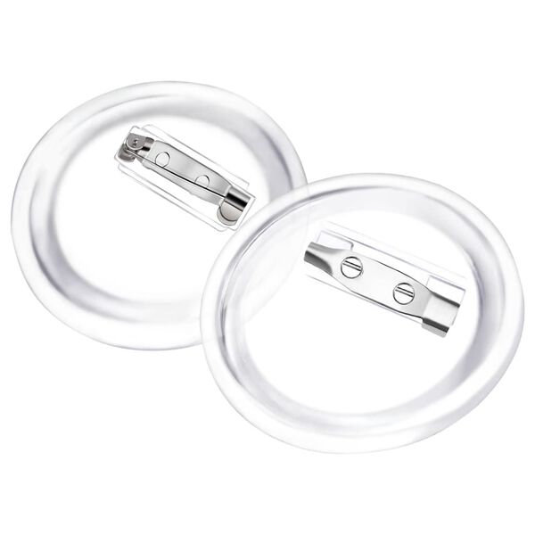 vidaXL Knappar med n&aring;lar 100 upps&auml;ttningar akryl 37 mm