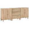 vidaXL Sidosk&aring;p 3 st 60x33x75 cm massivt mangotr&auml;
