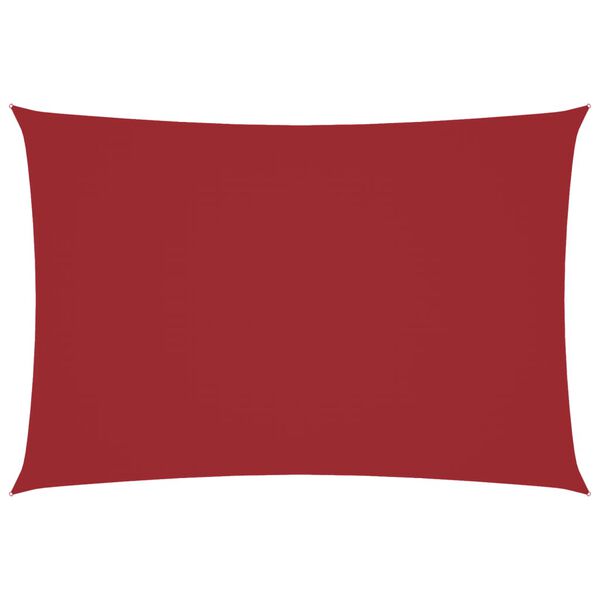 vidaXL Solsegel oxfordtyg rektangulärt 2,5x4,5 m rött