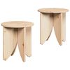 vidaXL Kaffeebord 2 st Naturf&auml;rg 41,5 x 41,5 x 44 cm