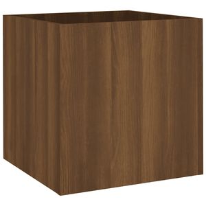 vidaXL Odlingsl&aring;da brun ek 40x40x40 cm konstruerat tr&auml;