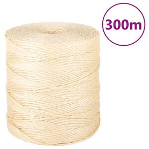 vidaXL Rep 100% sisal 2 mm 300 m