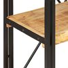 vidaXL Bokhylla med 3 hyllplan 60x30x80 cm massivt mangoträ