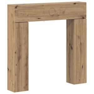 vidaXL Eldstadsram Artisan-ek 102 x 18 x 100,5 cm Konstruerat tr&auml;