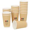 vidaXL Kaffekoppar i papper 500 st 16oz 400ml brun