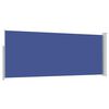vidaXL Infällbar sidomarkis 120 x 300 cm blå