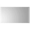 vidaXL LED Badrumsspegel med spegel Transparent 90 x 50 cm h&auml;rdat glas