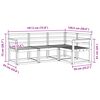 vidaXL Utomhussoffset 4 pcs Naturf&auml;rg Massivt Akaciatr&auml;