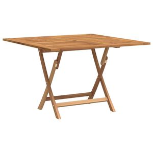 vidaXL Hopf&auml;llbart tr&auml;dg&aring;rdsbord 110x110x75 cm massiv teak