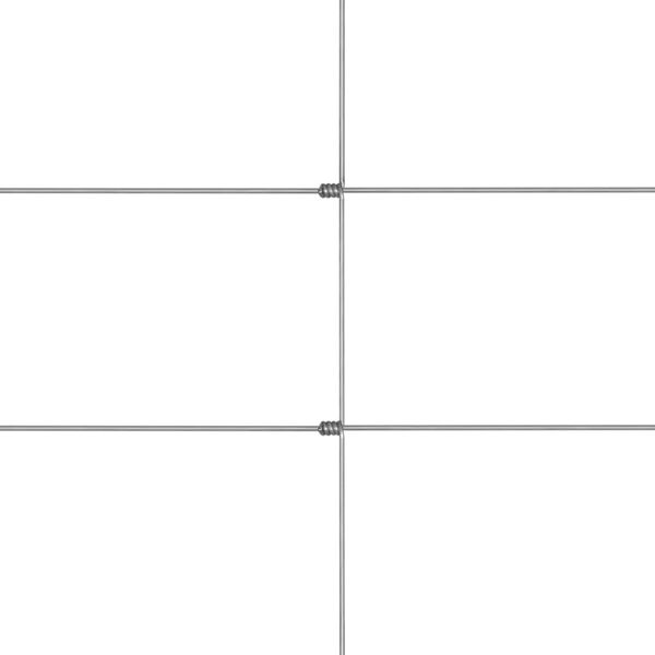 vidaXL Fårstängsel galvaniserat stål 50x1,25 m silver