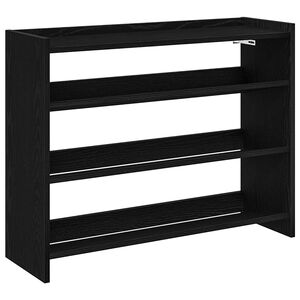 vidaXL Skohylla svart 80x25x62 cm konstruerat tr&auml;