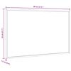 vidaXL Magnetisk whiteboardtavla med massiv fururam 80x55 cm