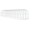 vidaXL H&ouml;nsg&aring;rd Silver 1200 x 200 x 200 cm Galvaniserat st&aring;l