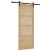 vidaXL Skjutd&ouml;rr ORKDAL Naturlig 83 x 211 cm Massiv furu