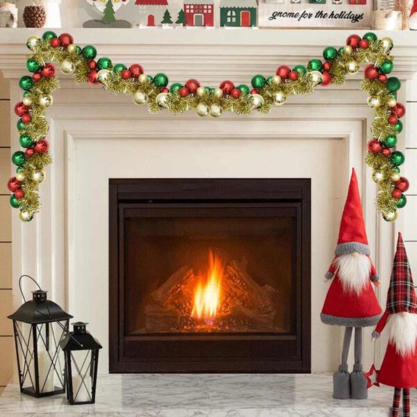 vidaXL Julkulagirland Flerf&auml;rgsdesign 186 cm Polystyren