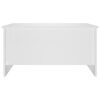 vidaXL Soffbord vit 80x55,5x41,5 cm konstruerat trä