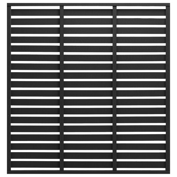 vidaXL Staketpanel WPC 180x180 cm svart