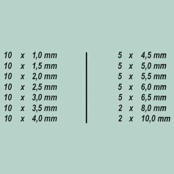 Br&uuml;der Mannesmann HSS-borrset 99 delar titanium