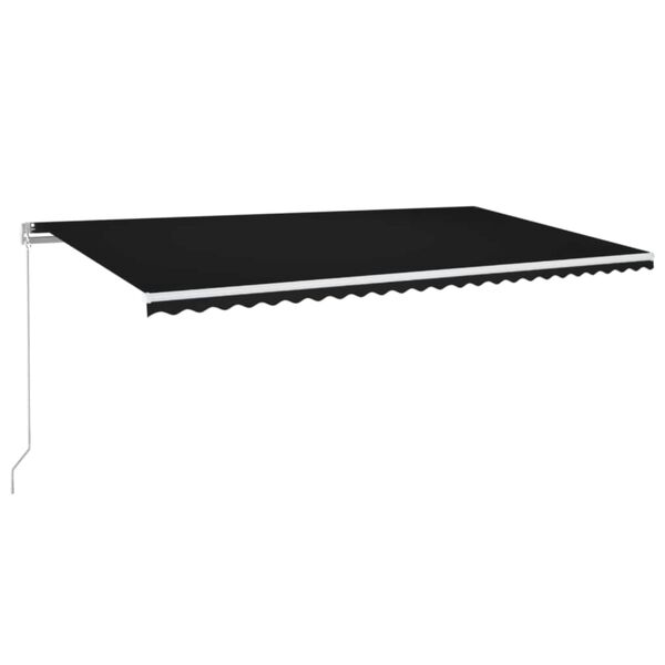 vidaXL Markis manuellt inf&auml;llbar 600x350 cm antracit