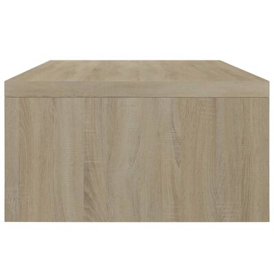 vidaXL Skärmställ vit och sonoma-ek 42x24x13 cm konstruerat trä