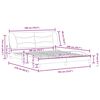 vidaXL Bed Frame without Mattress "Hvar" Light Grey 180x200 cm Fabric