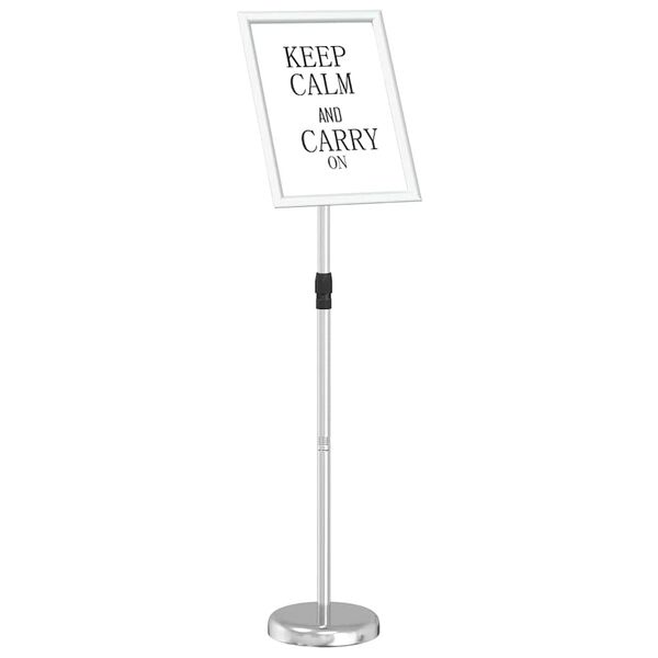 vidaXL M&auml;ssmontrar Silver 25 x 25 x 125 cm Aluminium