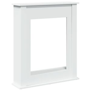 vidaXL Spiselkrans vit 75x20x87,5 cm konstruerat tr&auml;
