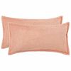 vidaXL Kudd&ouml;verdrag 2 st HOUTEN Rosa 40 x 80 cm Boucl&eacute;