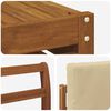 vidaXL Utomhussoffset 6 pcs Naturlig och Beige Massivt Akaciatr&auml;