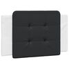 vidaXL Headboard Cushion "Zadar" Black and White 90 cm Faux Leather