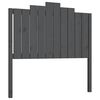 vidaXL S&auml;nggavel gr&aring; 106x4x110 cm massiv furu