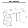 Homemania Datorbord Patara 120x60x75 cm vit och antracit
