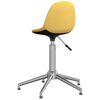 vidaXL Snurrbar kontorsstol senapsgul tyg
