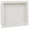 vidaXL Inf&auml;lld duschhylla niche matt vit 41x51x10 cm