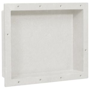 vidaXL Inf&auml;lld duschhylla niche matt vit 41x51x10 cm