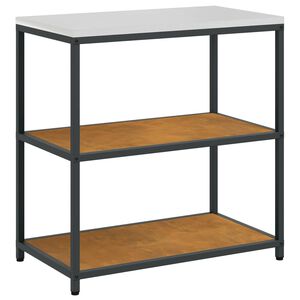 vidaXL K&ouml;k Hyllsystem HATTEM Rostig 90 x 50 x 92 cm St&aring;l
