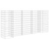 vidaXL Planteringsgabion H-formad st&aring;l 260x40x120 cm