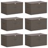 vidaXL F&ouml;rvaringsl&aring;da 6 pcs Antracit 55 x 35 x 32 cm Non-woven tyg