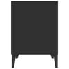 vidaXL Sängbord svart 40x35x50 cm