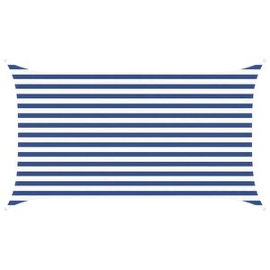 vidaXL Solskugge segel Bl&aring; och Vit 3,5 x 2 m 100% polyester oxford