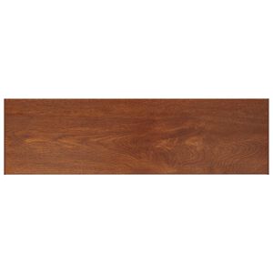 vidaXL F&ouml;nsterbr&auml;da Brun tr&auml; 120 x 45 x 4,5 cm PVC
