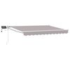 vidaXL Manuell utdragbar markis med LED-lampor 3 x 2,5 m