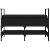 vidaXL Skobänk svart 85,5x42x57,5 cm konstruerat trä