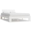 vidaXL S&auml;ngram utan madrass vit massiv furu 120x200 cm
