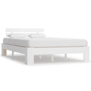 vidaXL S&auml;ngram utan madrass vit massiv furu 120x200 cm