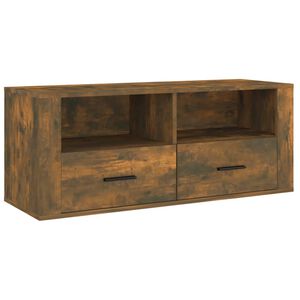 vidaXL Tv-b&auml;nk r&ouml;kf&auml;rgad ek 100x35x40 cm konstruerat tr&auml;