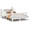 vidaXL S&auml;ngram utan madrass vit 150x200 cm massiv furu