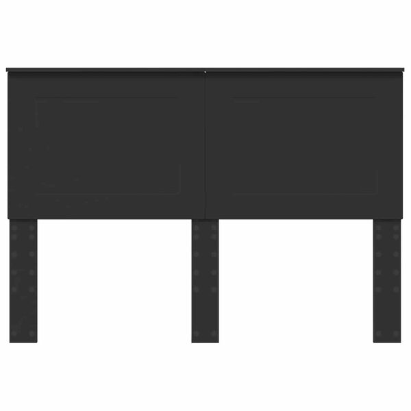 vidaXL Huvudgavel Svart Ek 160 cm Konstruerat tr&auml;