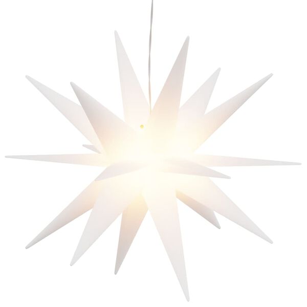 vidaXL Stj&auml;rna med LED-belysning vikbar vit 100 cm